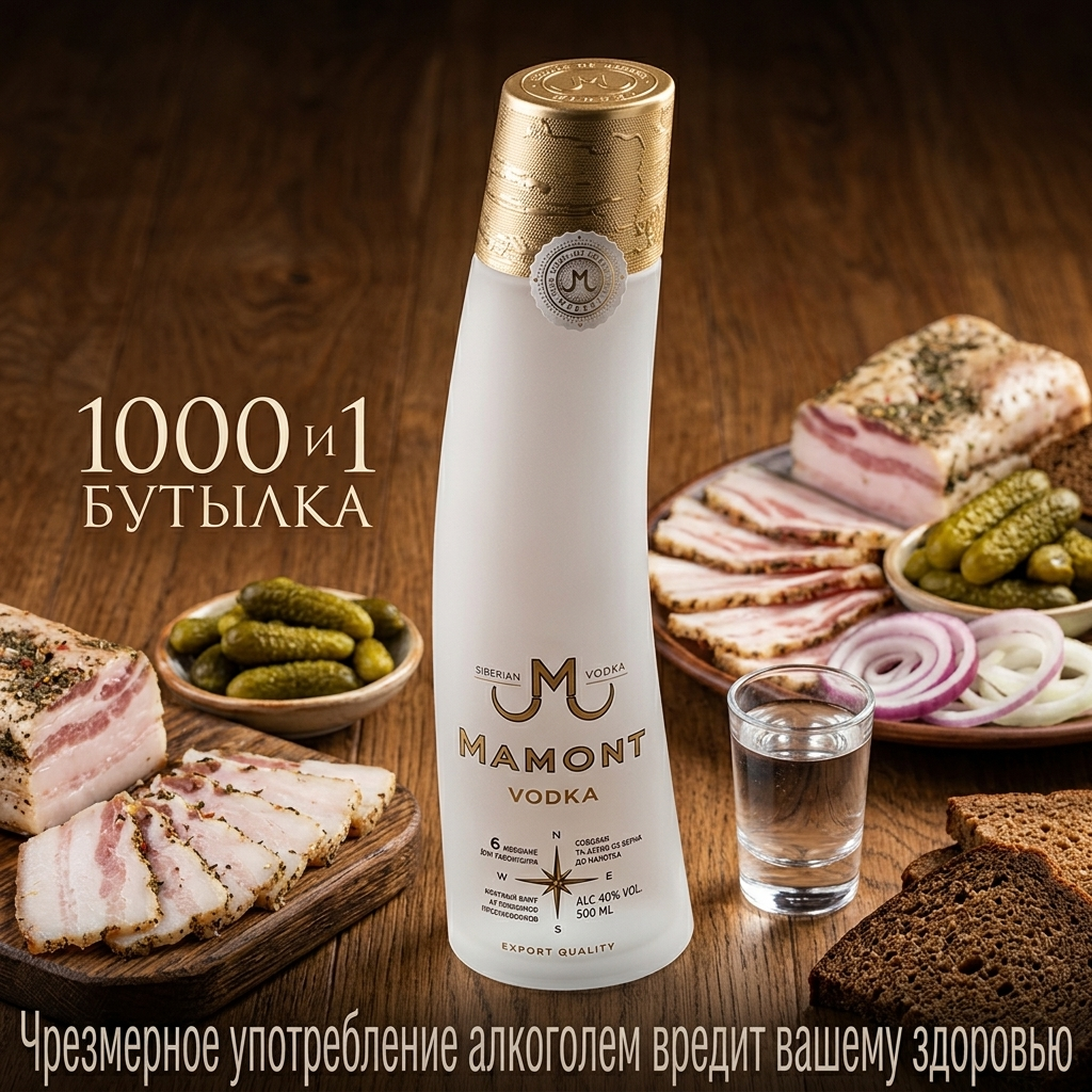 Водка "Мамонт"