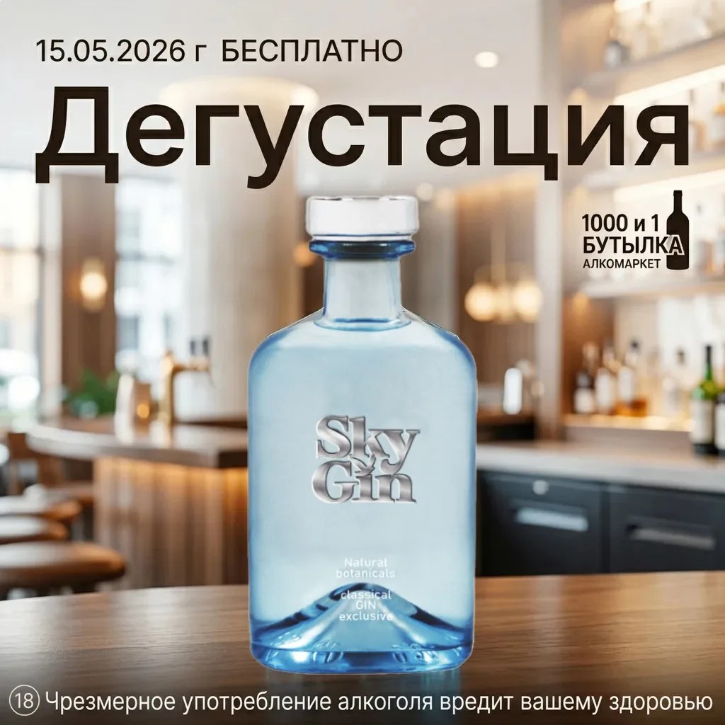 Дегустация Джин Sky Gin